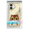 NIMMY ETUI CASE DO IPHONE 16 6.1 BIG EYED PET CAT OCHRONNE ANTYPOWIERNIOWE
