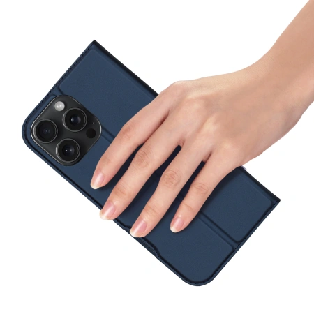 DUX DUCIS ETUI SKIN PRO DO IPHONE 16 PRO MAX Z KLAPKĄ I MIEJSCEM NA KARTĘ