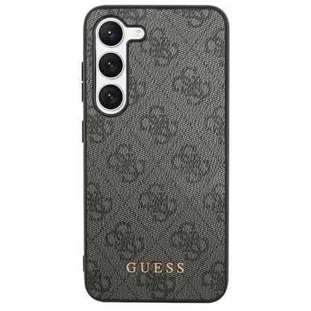 Etui Guess 4G Metal Gold Logo na Samsung Galaxy S24 Ultra - czarne