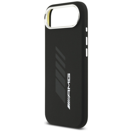 Etui AMG Silicone Oversize Rhombs        MagSafe do iPhone Air czarny