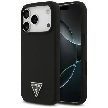 GUESS ETUI SILICONE TRIANGLE LOGO MAGSAFE DO IPHONE 17 PRO OCHRONA Z LOGO