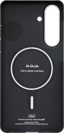 Pitaka Edge Case, Black/Grey Twill (Aaron Button) - Samsung Galaxy S26+