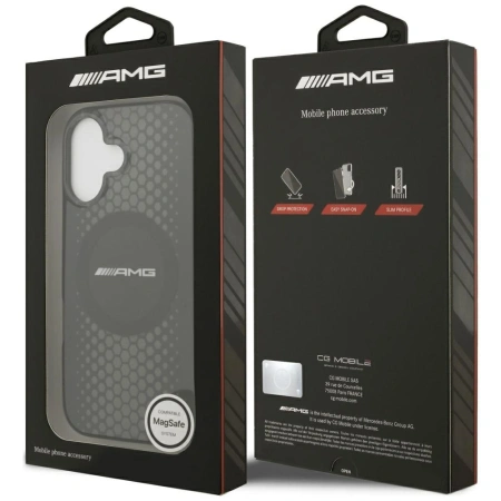 MERCEDES ETUI AMG DOUBLE LAYER TRANSPARENT GRAPHICS DO IPHONE 17 MAGSAFE