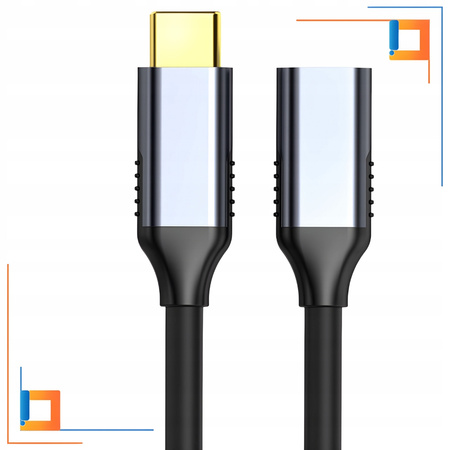 CO2 KABEL PRZEDŁUŻACZ USB-C SZYBKIE ŁADOWANIE USB TYP C 4K 10GBPS 100W 3M