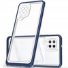 Clear 3in1 etui do Samsung Galaxy A42 5G żelowy pokrowiec z ramką niebieski