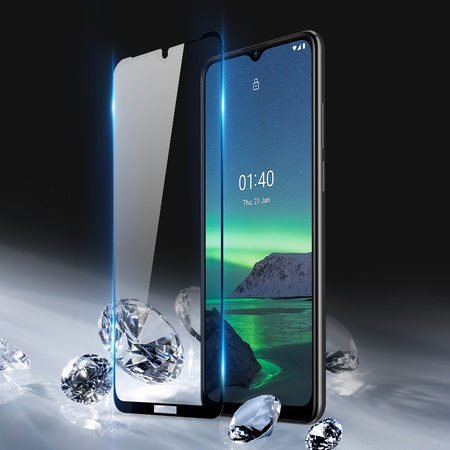 Dux Ducis 10D Tempered Glass wytrzymałe szkło hartowane 9H na cały ekran z ramką Nokia 1.4 przezroczysty (case friendly)