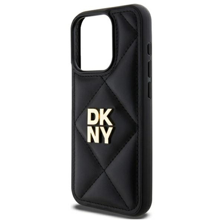 DKNY ETUI HARDCASE DO IPHONE 15 PRO MAX 6.7 POKROWIEC QUILTED LOGO OCHRONA