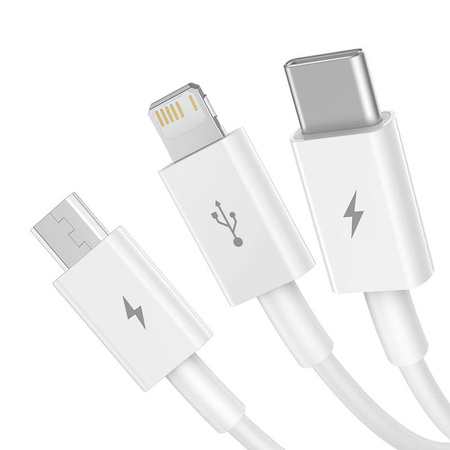 BASEUS KABEL DO LIGHTNING 3.5A DO IPHONE 12 13 14 15 1M SZYBKIE ŁADOWANIE