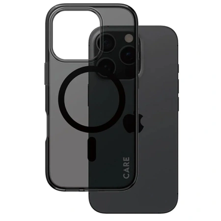 Etui CARE by PanzerGlass Flagship Case z MagSafe na iPhone 16 Pro - półprzezroczyste