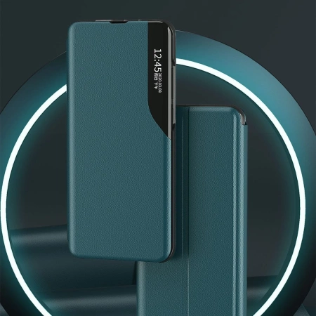 HURTEL ECO LEATHER VIEW CASE ETUI Z KLAPKĄ DO SAMSUNG GALAXY A02S Z FUNKCJĄ