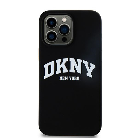 DKNY ETUI HARDCASE LIQUID SILICONE DO IPHONE 15 PRO MAX DO MAGSAFE BIAŁE