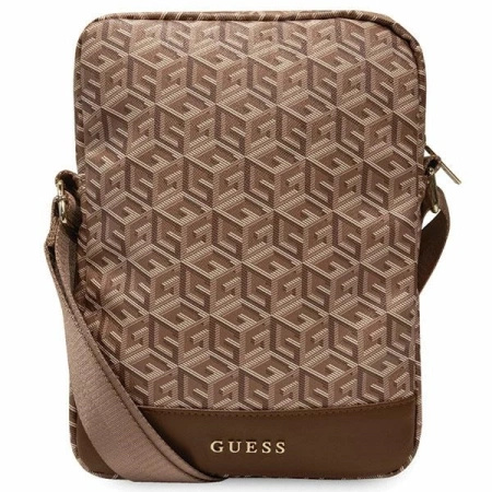 Guess Torba GUTB10HGCFSEW 10 brązowy/brown GCube Stripe Tablet Bag
