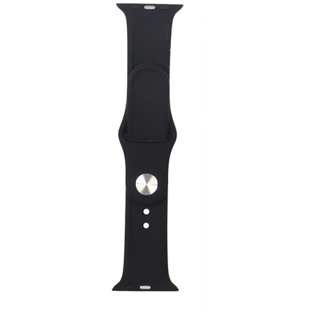 AUDI PASEK SILIKONOWY DO APPLE WATCH 40 41 42MM CZARNY GEOMETRYCZNY DESIGN