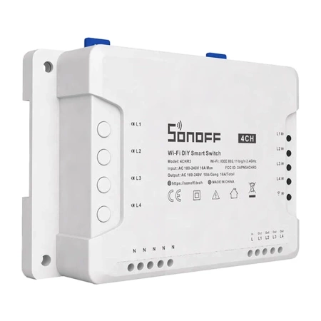 SONOFF INTELIGENTNY PRZEŁĄCZNIK WIFI 4CHR3 DO ZDALNEGO STEROWANIA TELEFONEM