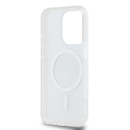 DKNY ETUI HARDCASE DO IPHONE 15 PRO 6.1 DO MAGSAFE IML MONO STRIPE BEŻOWE