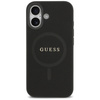 Etui Guess Saffiano Classic Logo MagSafe do iPhone 17 czarny