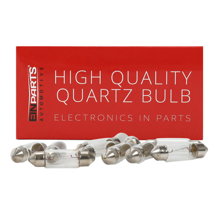 EINPARTS AUTOMOTIVE ŻARÓWKA HALOGENOWA C5W 12V 5W DO AUTA E4 HOMOLOGOW