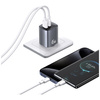 USAMS ŁADOWARKA SIECIOWA CC290 T66 45W DO TELEFONÓW USB-A USB-C GŁADKA