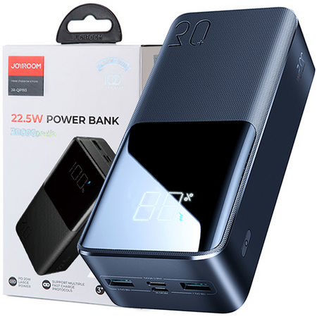 Joyroom powerbank 22.5W 30000mAh PD QC3.0 AFC czarny (JR-QP193)