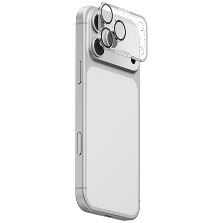 Szkło na obiektyw aparatu Skinarma Magma Full Matte do iPhone 17 Pro szary