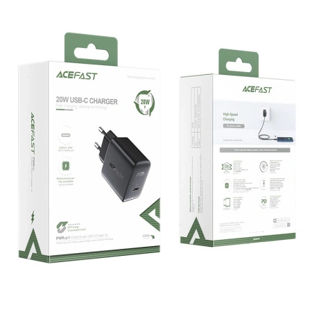 ACEFAST ADAPTER USB C SIECIOWY DO IPHONE 11 12 13 14 15 20W POWER DELIVERY