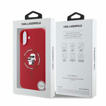 KARL LAGERFELD ETUI HARDCASE DO IPHONE 16 6.1 KARL&CHOUPETTE RING