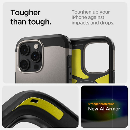 SPIGEN TOUGH ARMOR MAG DO IPHONE 16 PRO MAX OCHRONA Z MAGNETYCZNYM SYSTEMEM