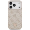 GUESS ETUI LEATHER 4G TRIANGLE STRASS MAGSAFE DO IPHONE 17 PRO Z PIĘKNY