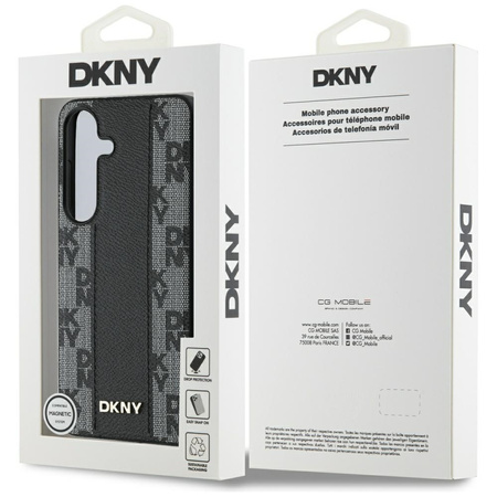 DKNY ETUI DO MAGSAFE DO SAMSUNG GALAXY S25 LEATHER CHECKERED PATTERN