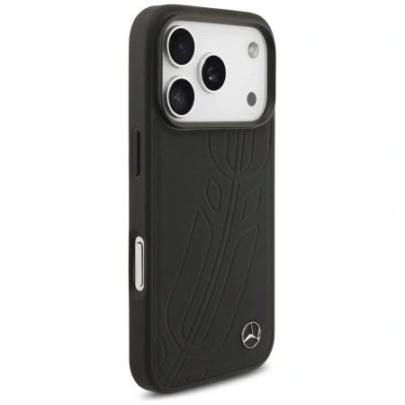 MERCEDES ETUI DO IPHONE 17 PRO LEATHER LARGE LAUREL LEAVE MAGSAFE