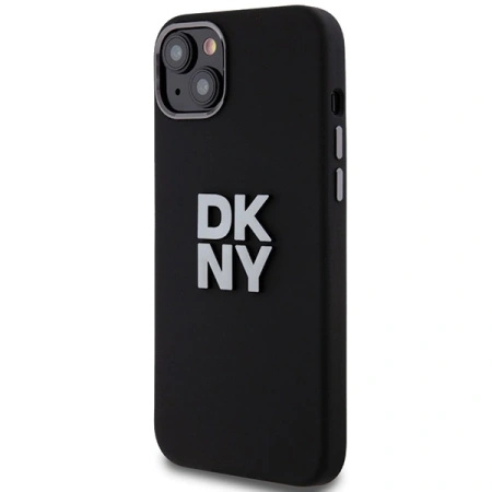 DKNY ETUI HARDCASE LIQUID SILICONE DO IPHONE 15 PLUS 14 PLUS METAL LOGO