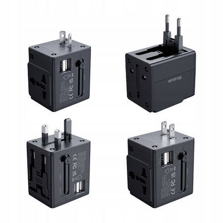 MCDODO ŁADOWARKA USB ADAPTER PRZEJŚCIÓWKA ANGIELSKA WTYCZKA USA UK EU US