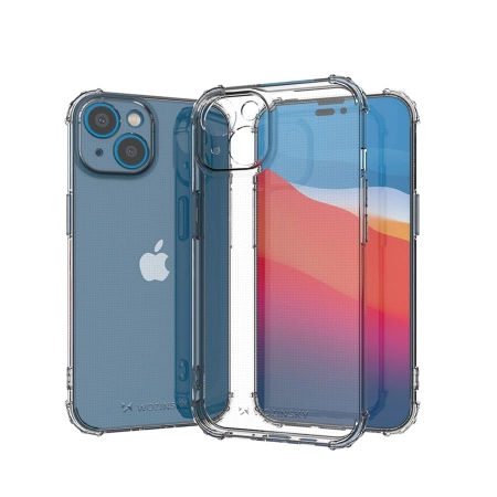 WOZINSKY ETUI POKROWIEC ANTI SHOCK DO IPHONE 14 PLUS PRZEZROCZYSTY PANCERNY