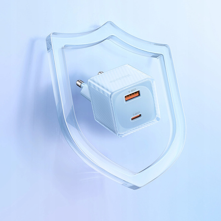 MCDODO SZYBKA ŁADOWARKA SIECIOWA DO TELEFONU ZASILACZ 2X USB USB-C 33W GAN
