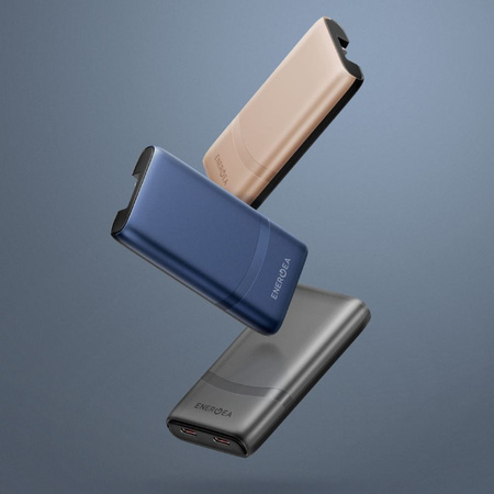 Ładowarka sieciowa Energea TravelWorld   Edge 65W 2xUSB-C PD/PPS/QC3.0 (US/UK/EU) złota