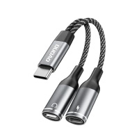 DUDAO ADAPTER USB-C DO TELEFONÓW ANDROID 2W1 ZŁĄCZE TYP C SZYBKA ŁADOWARKA