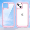 HURTEL OUTER SPACE CASE POKROWIEC SZTYWNY DO IPHONE 14 PLUS ŻELOWA RAMKA