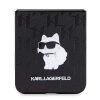 Etui Karl Lagerfeld Saffiano Monogram Choupette Pin na Samsung Galaxy Z Flip 5 - czarne