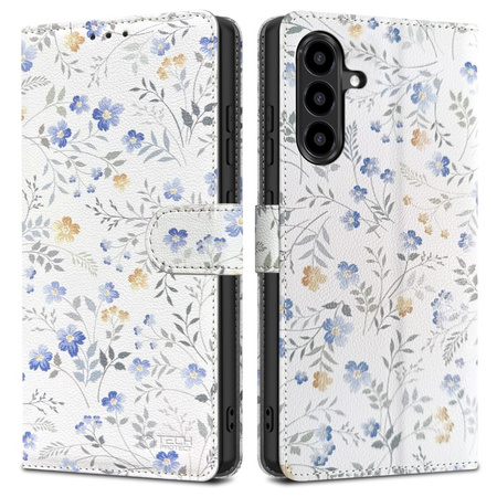 TECH-PROTECT ETUI WALLET DO GALAXY A56 5G OCHRONA Z MOTYWEM SPRING FLOWERS