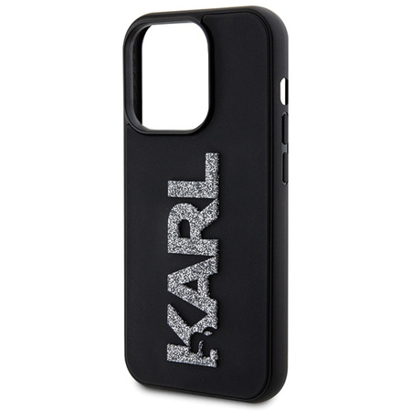 KARL LAGERFELD CASE POKROWIEC HARDCASE DO IPHONE 15 PRO MAX 6.7 RUBBER LOGO