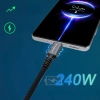 Kabel Wozinsky WPS-UY42S USB-C USB4 40Gb/s 240W 2m 4K - czarny