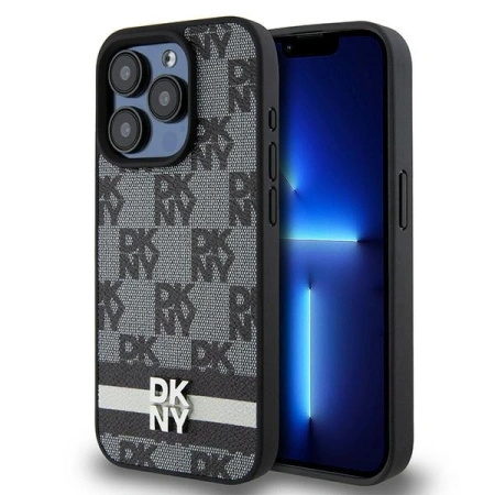 DKNY ETUI HARDCASE DO IPHONE 15 PRO MAX 6.7 Z PASKIEM I WZOREM CHECKERED