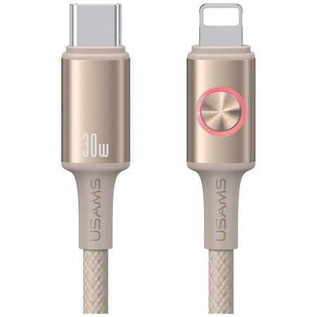 USAMS KABEL USB-C DO LIGHTNING 1,2M DO IPHONE 30W PRZEWÓD SZYBKIE ŁADOWANIE
