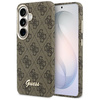 Etui Guess 4G Script MagSafe do Samsung  Galaxy S26 brązowy