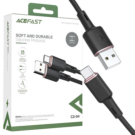 Acefast kabel USB Typ C - USB Typ C 1,2m, 60W (20V/3A) czarny (C2-03 black)