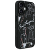 Etui Karl Lagerfeld Grained Pattern &    Logo MagSafe do iPhone 16 czarny