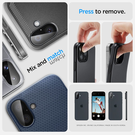 SPIGEN OSŁONA APARATU SZKŁO HARTOWANE DO IPHONE 16 16 PLUS PROTECTOR 2-PACK