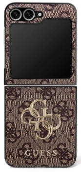Etui Guess Big 4G Logo Classic Logo na Samsung Galaxy Z Flip 7 - brązowe