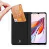 Dux Ducis Skin Pro etui do Xiaomi Redmi 11A / Poco C55 / Redmi 12C pokrowiec z klapką portfel na kartę podstawka czarne