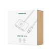 Ugreen wielofunkcyjny HUB USB - 4 x USB 3.0 1m biały (CR113)